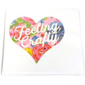 Cricut Anna Griffin Feeling Crafty 7.25" Iron-On Transfer Ready To Apply